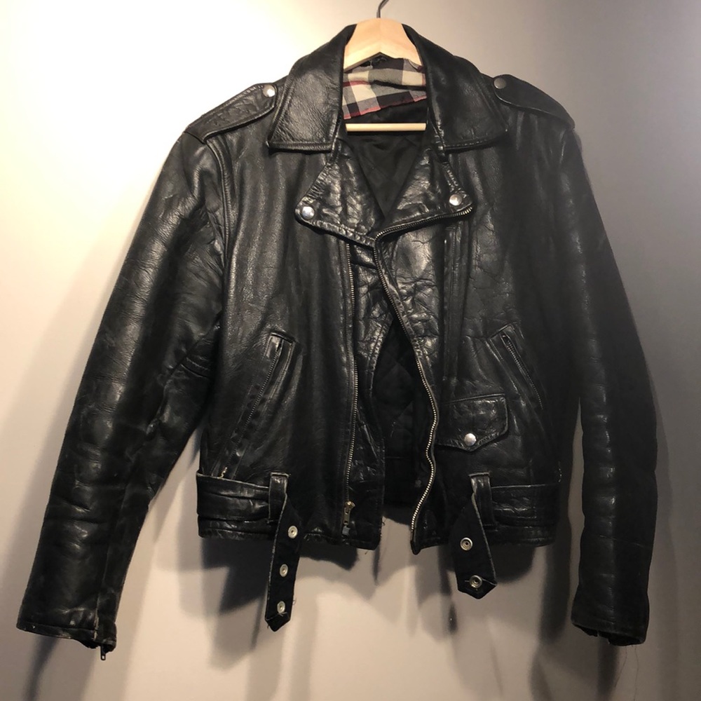 1950s Horsehide Leather Jacket. Vintage